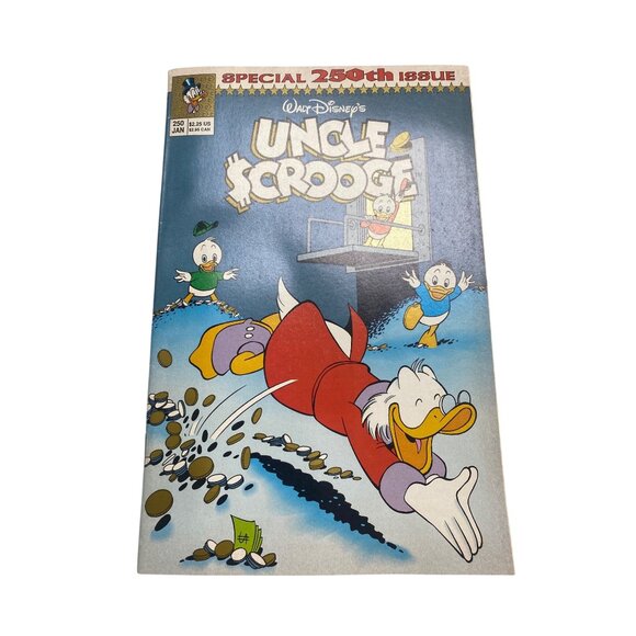 Disney Other - Walt Disneys Uncle Scrooge Comic Book Special 250th Issue January 1991 Vintage C